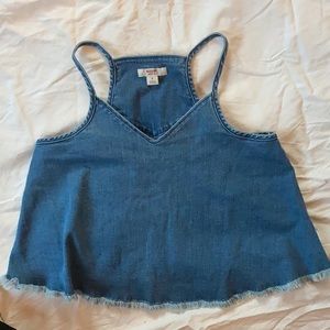 Flare jean tank top